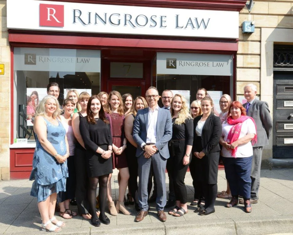 Ringrose Law Lincoln team posing out
